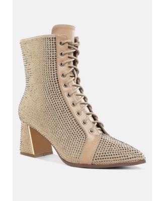 Women's Calla Rhinestone Embellished Ankle Boots