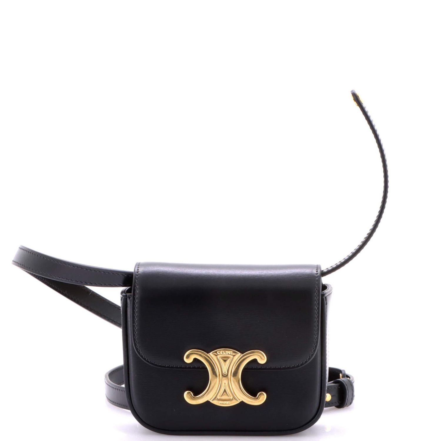 Mini Claude Shoulder Bag Triomphe Coated Canvas