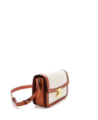 Medium Triomphe Shoulder Bag Canvas with Leather