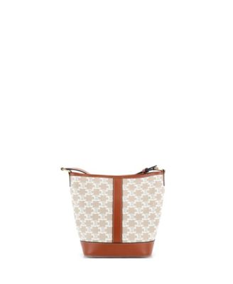 Small Bucket Bag Triomphe Coated Canvas