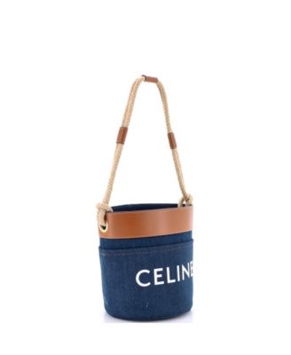 Small Rope Bucket Bag Denim