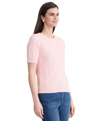 Women's Round Neck Short-Sleeve Sweater