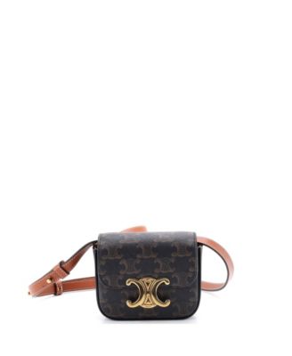 Mini Triomphe Shoulder Bag Triomphe Coated Canvas