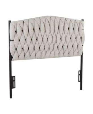 Fabric Twin Headboard 41-53H x 63W inch Durable Casual Design
