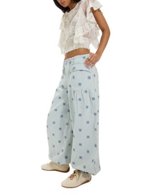 Women's Mid-Rise Wide-Leg Pants