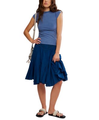 Women's Frida Godet Pull-On Midi Skirt