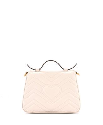 Mini GG Marmont Top Handle Flap Bag Matelasse Leather
