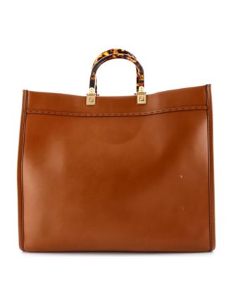 Large Sunshine Shopper Tote Leather