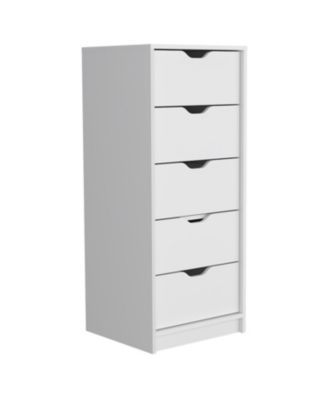 Modern 6 Drawer Dresser Engineered Wood Cabinet Handle Free for Bedroom Living Room Closet