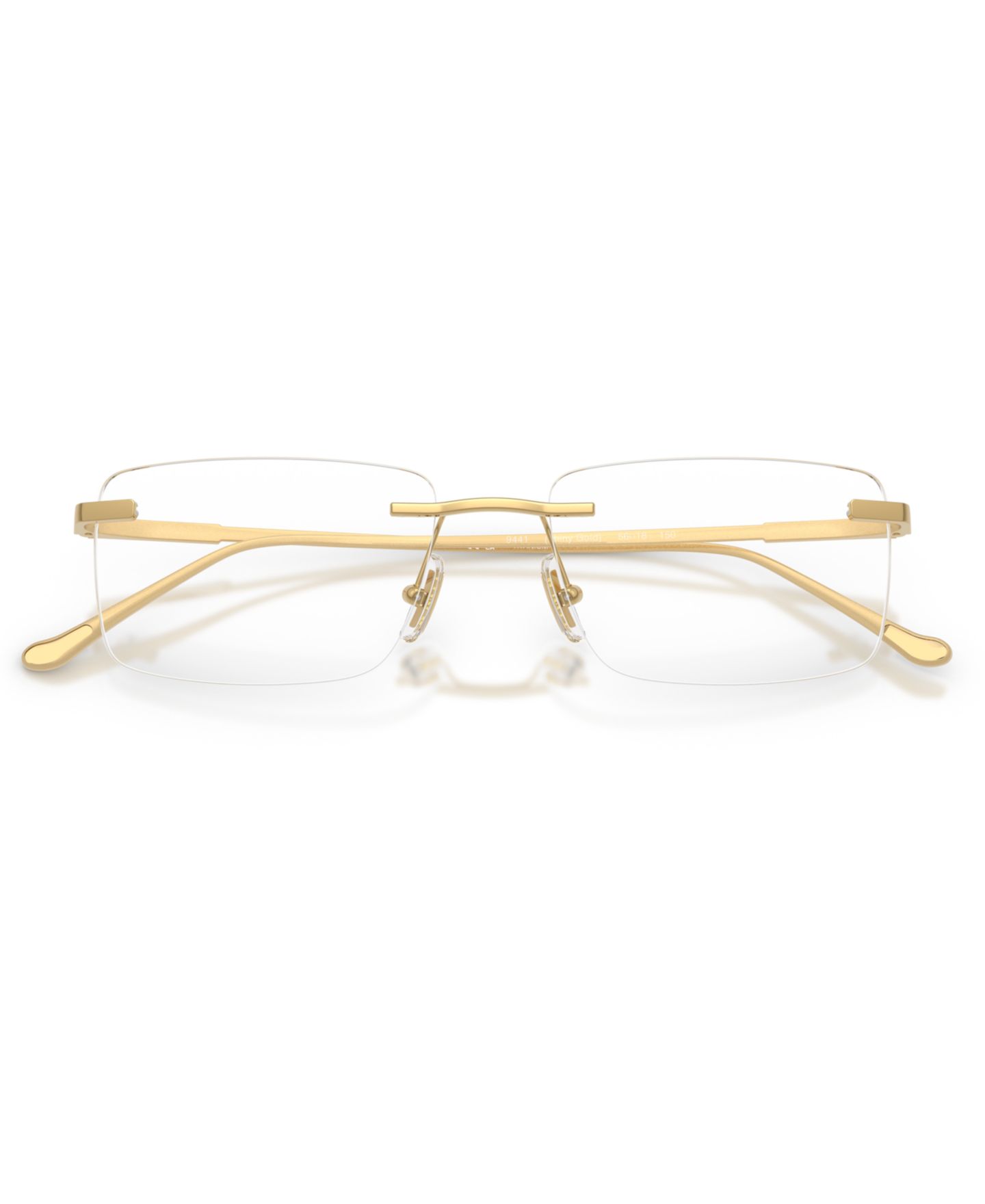 Мужские очки Coach Man Rectangle Titanium HC5196TD Eyeglasses, цвет: Блестящий золотой — фото 3