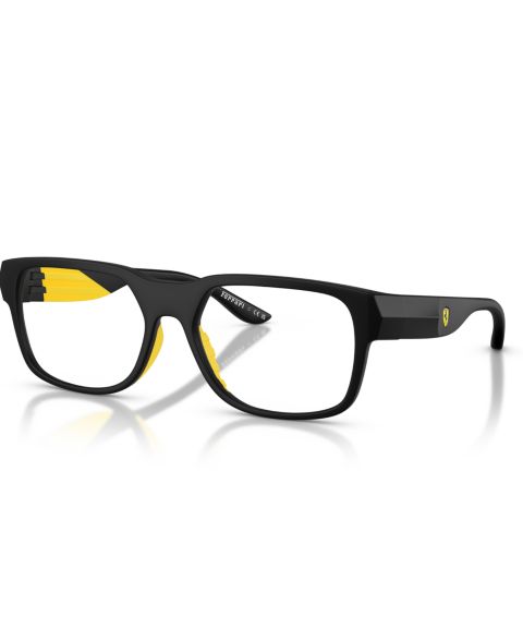 Мужские очки Scuderia Ferrari Man Irregular Plastic FZ8030U Eyeglasses, цвет: Чёрный матовый