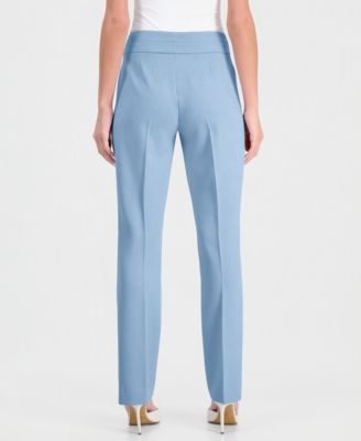 Women's Flat-Front Straight-Leg Pants