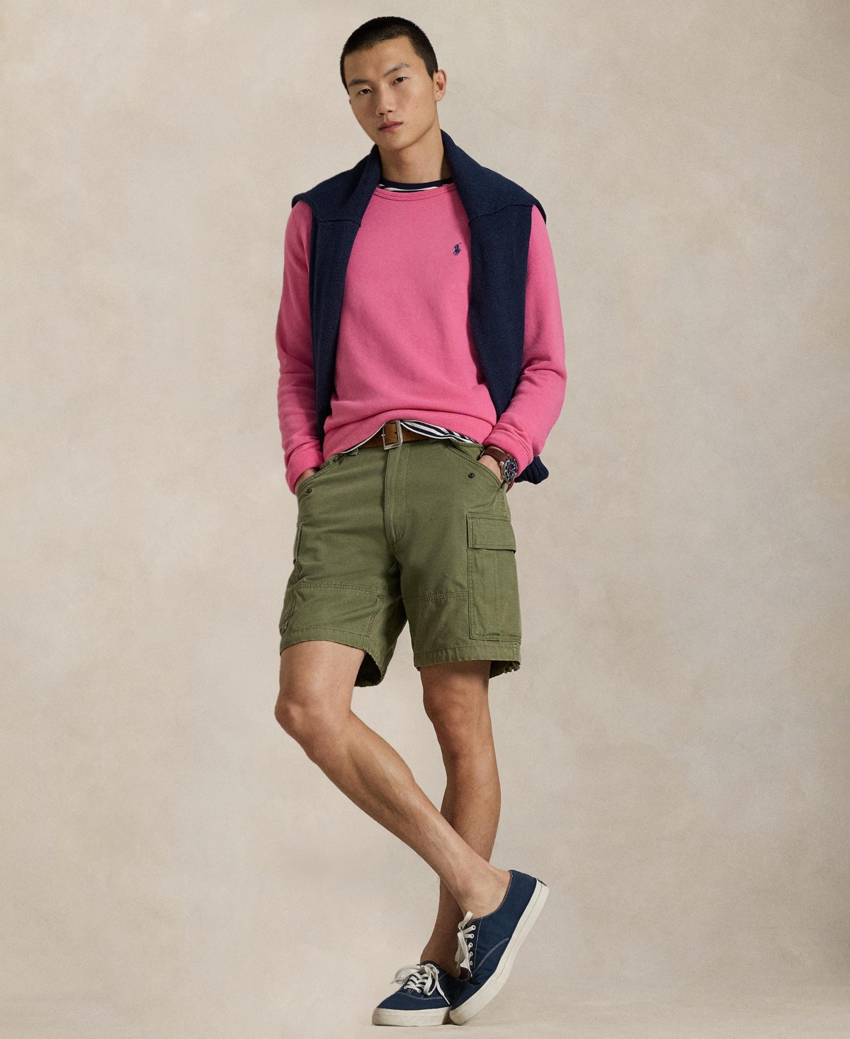 Мужские худи Polo Ralph Lauren Men's Long-Sleeve Crewneck Sweatshirt — фото 3