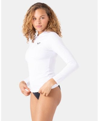 Women's New Essentials Chest-Logo Hooded Rashguard