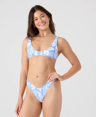 Women's Printed Skimpy Coverage Hipster Swim Bottoms