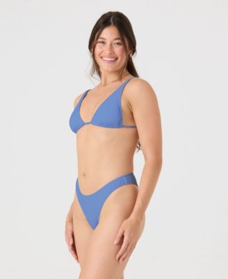 Juniors' Haliewa Built-Up Triangle Bikini Top