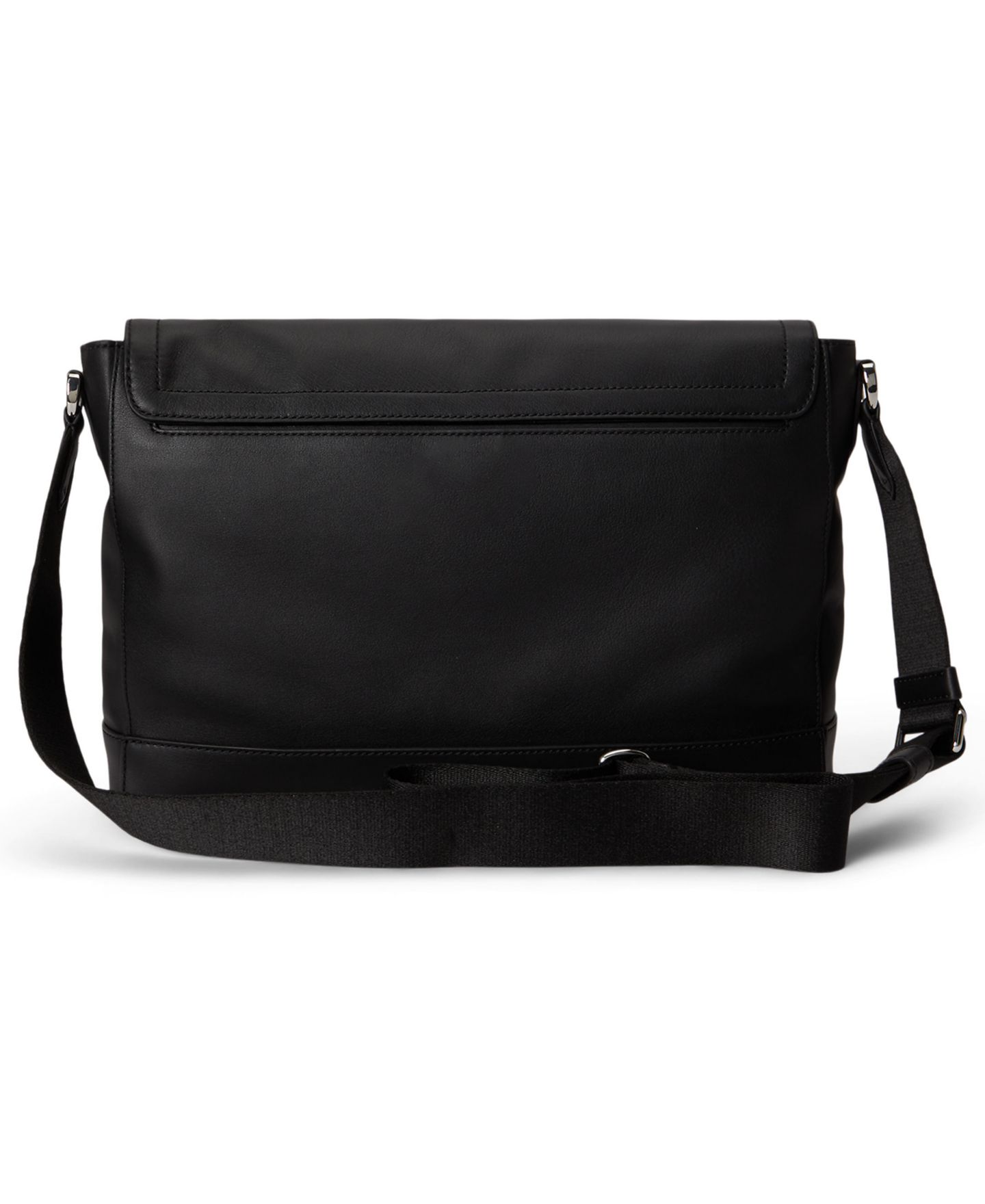 Мужская сумка Polo Ralph Lauren Shoulder Strap Leather, цвет: Чёрный — фото 2