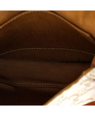 Mini Besace Flap Bag Triomphe Coated Canvas