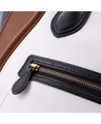 Mini Tricolor Luggage Bag Leather