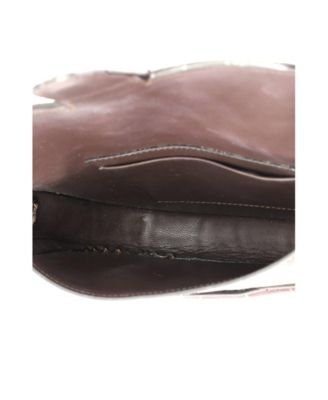 Mini Symmetrical Shoulder Bag Embossed Leather