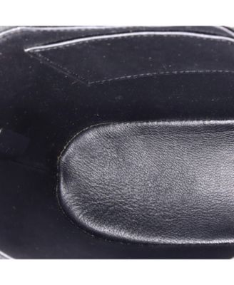 Vertical Zip Messenger Embossed Leather