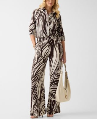 Women's Long-Sleeve Bastienne Shirt and Bastienne Wide-Leg Pull-On Pants