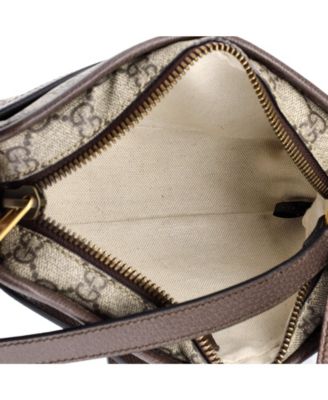 Small Ophidia Top Handle Camera Bag GG Coated Canvas