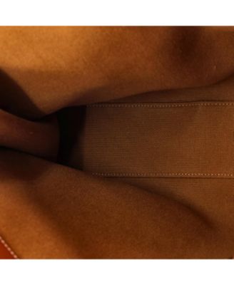 Large Vertical Cabas Tote Canvas with Leather