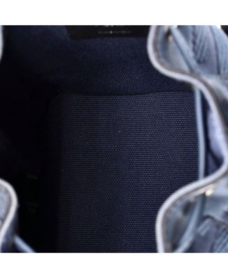 Mini Woven Handle Mon Tresor Bucket Bag Zucca Embroidered Canvas