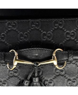 Small Emily Chain Flap Shoulder Bag Guccissima Leather