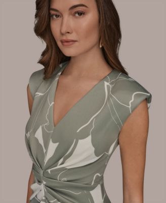 Women's V-Neck Sheath Dress