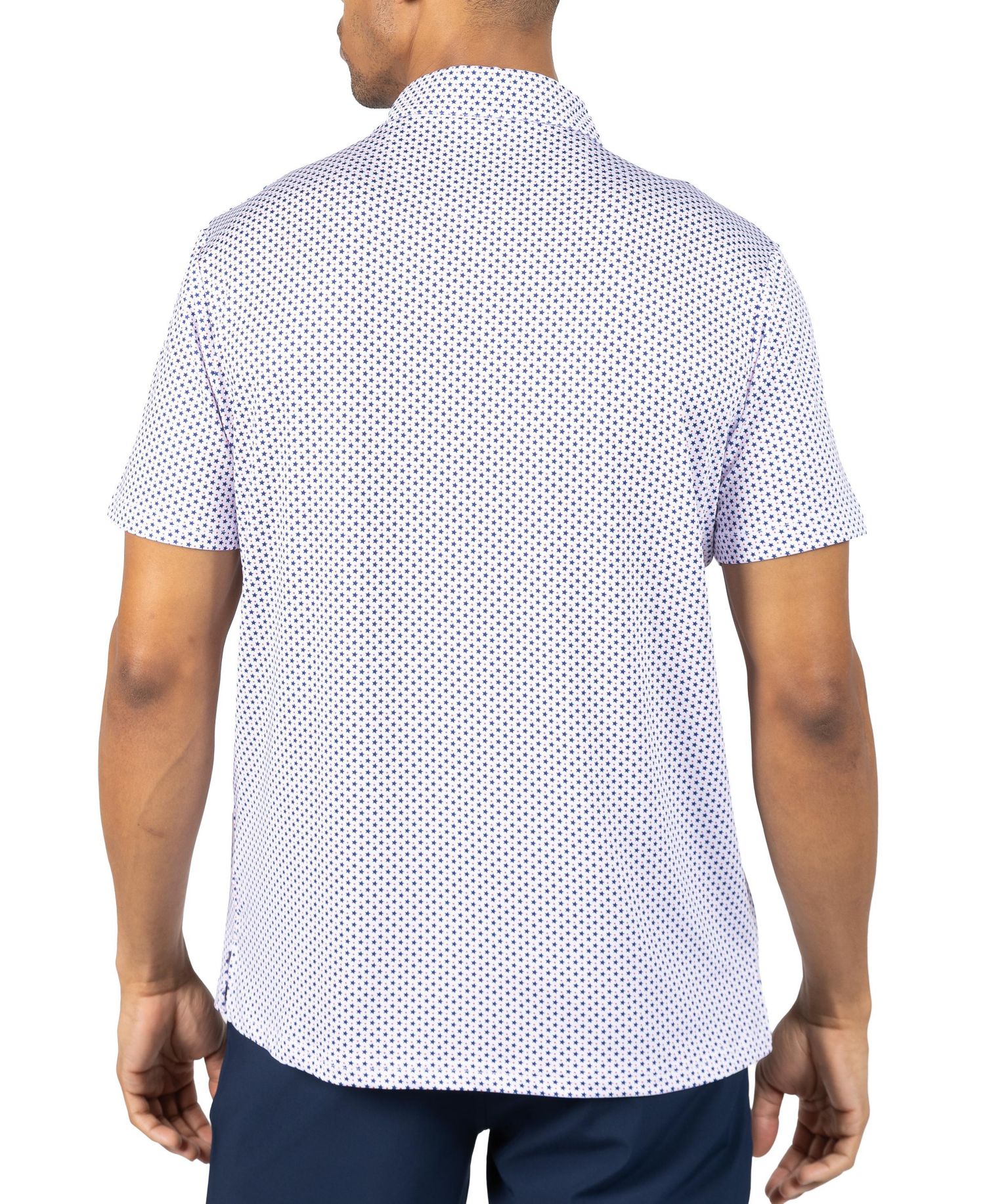 Men's Stars Printed Performance Polo