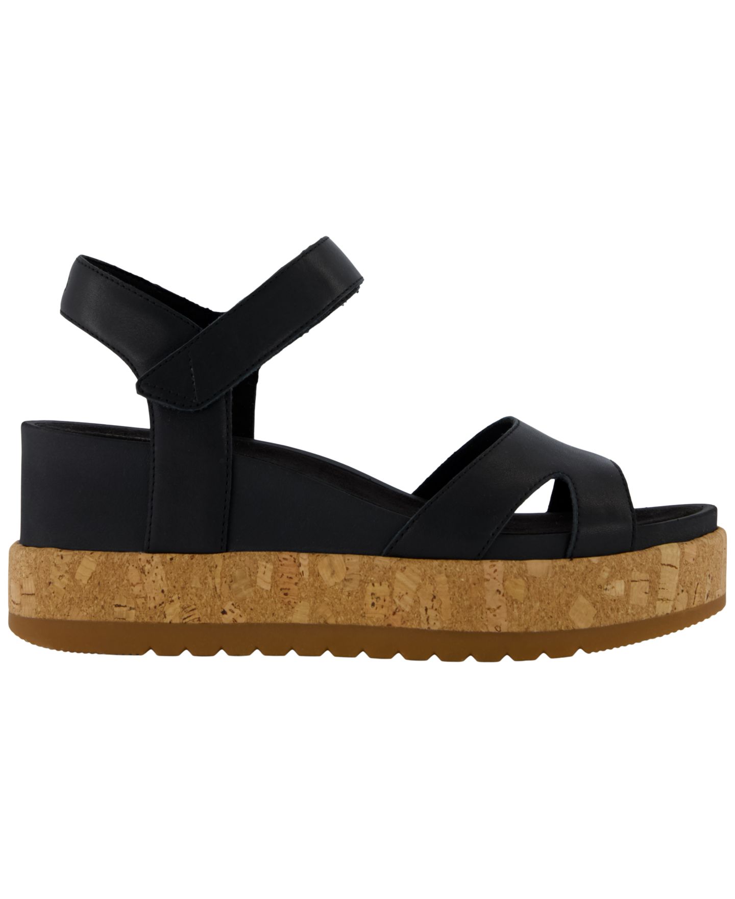 Женские сандалии TOMS Alana Open Toe Wedge, цвет: Чёрный — фото 2
