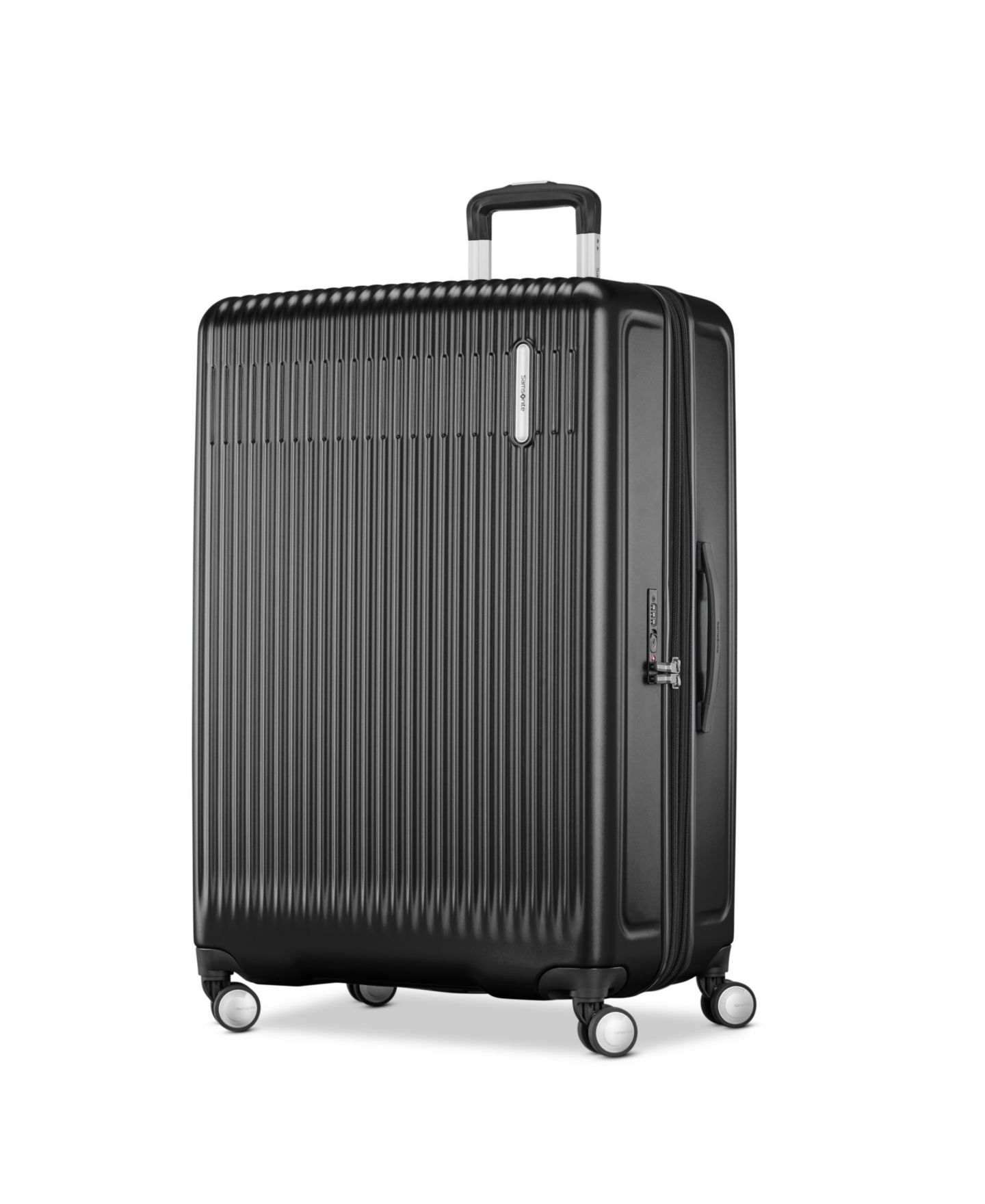 Сумка Samsonite Opto 4 Large Spinner, цвет: Асфальтовый чёрный — фото 1