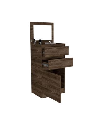 Modern 5 Drawer Dresser Solid Wood Cabinet with Metal Handles for Bedroom Home Office Hallway