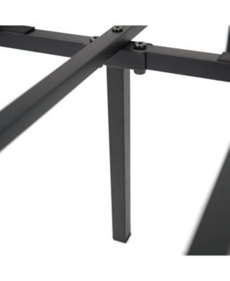 Heavy Duty Metal Bed Frame with Support Slats Foundation