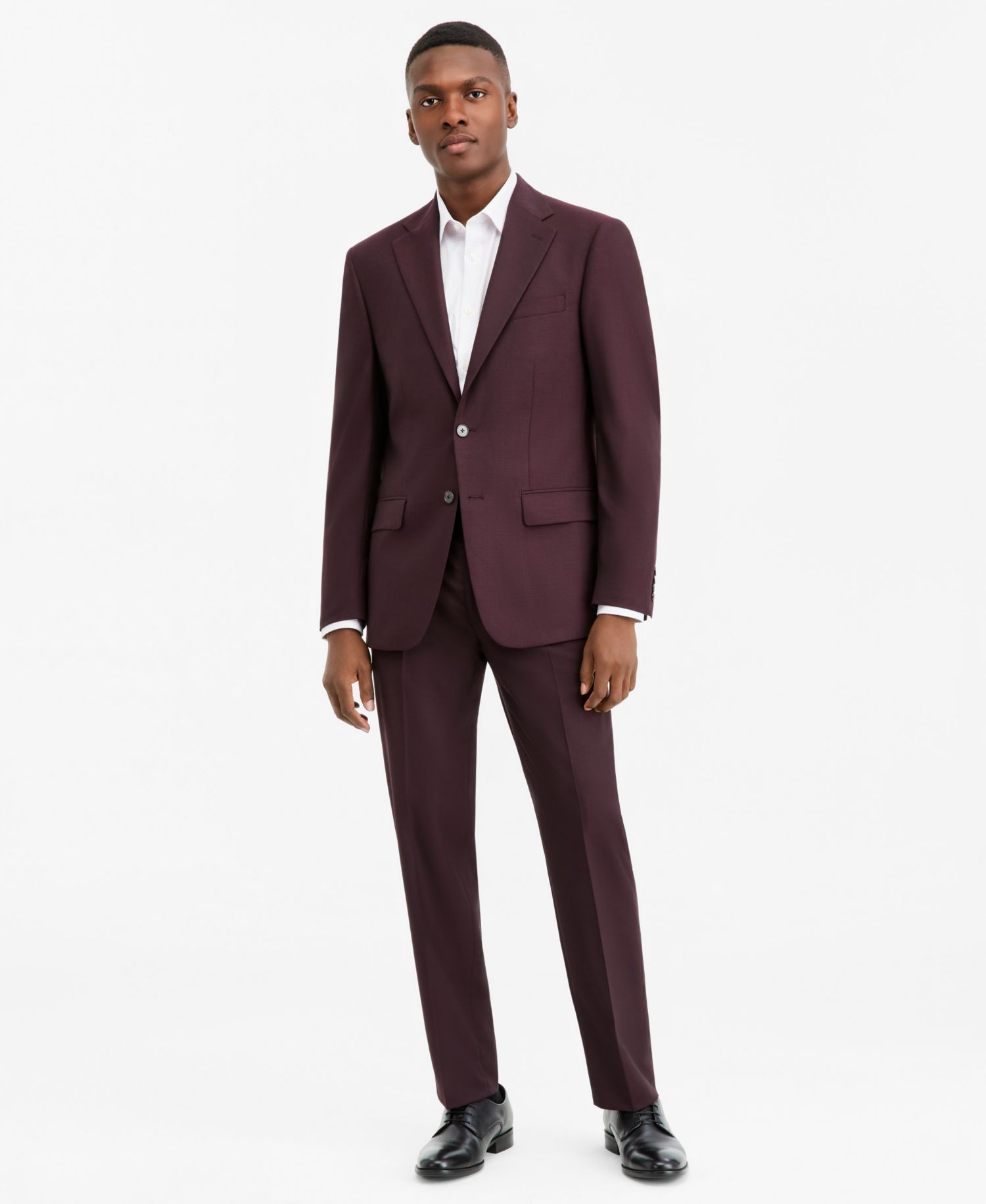 Men's Slim-Fit Wool-Blend Suit Separates