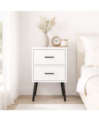 Chic Luxurious Premium Nightstand with Storage Space Bedroom Bedside Storage Table