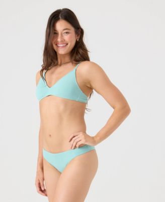 Juniors' Beach Classics Athletic Triangle Bikini Top
