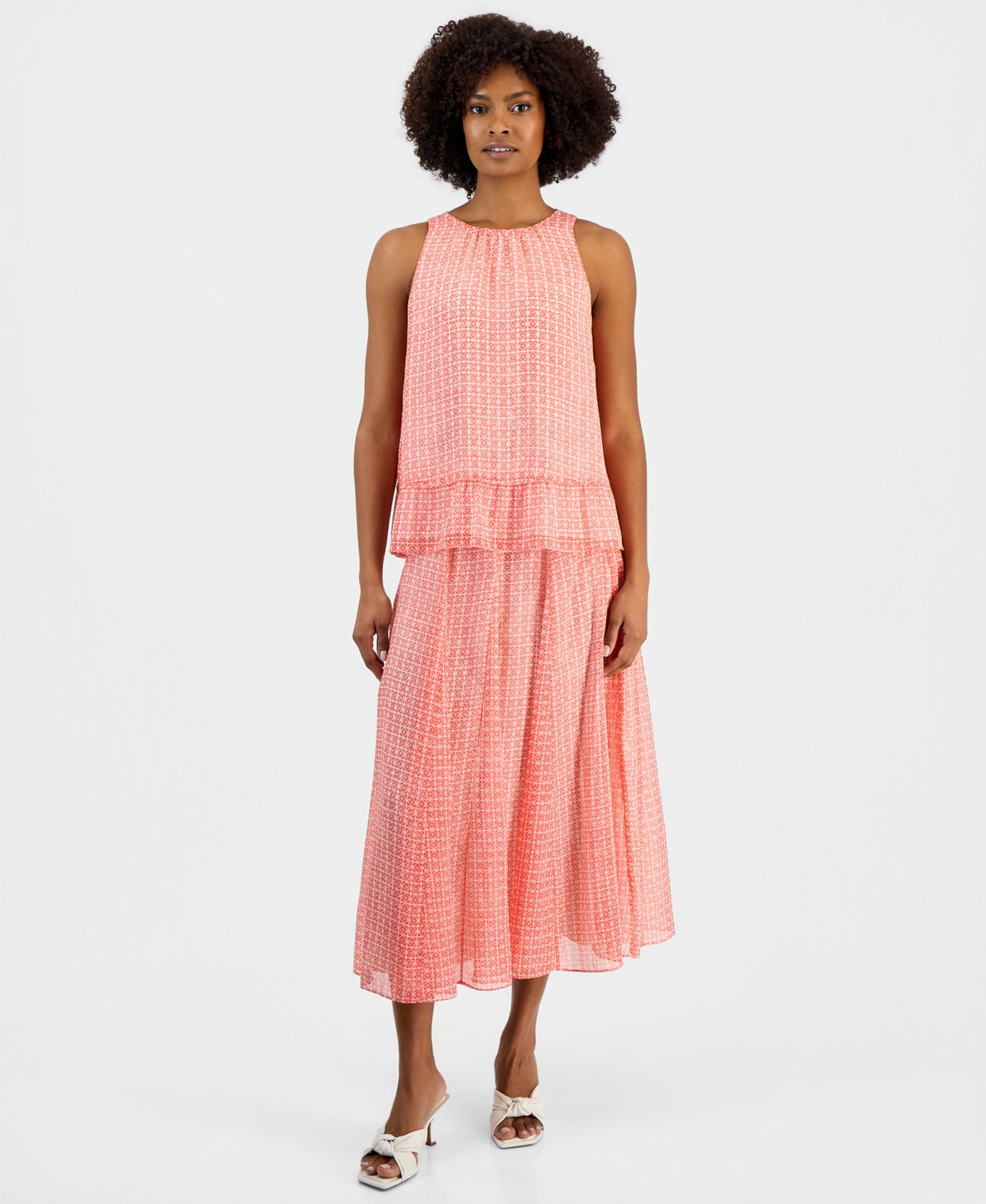 Women's Pull-On Pleated-Waist Skirt