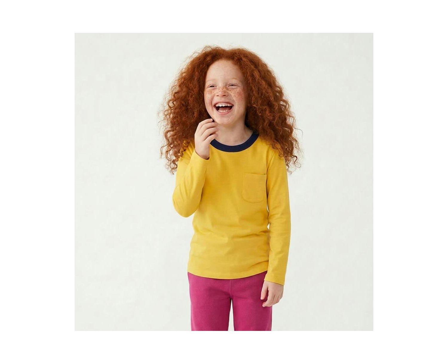 Girls 2pk Fair Trade Organic Cotton Long Sleeve T-Shirts