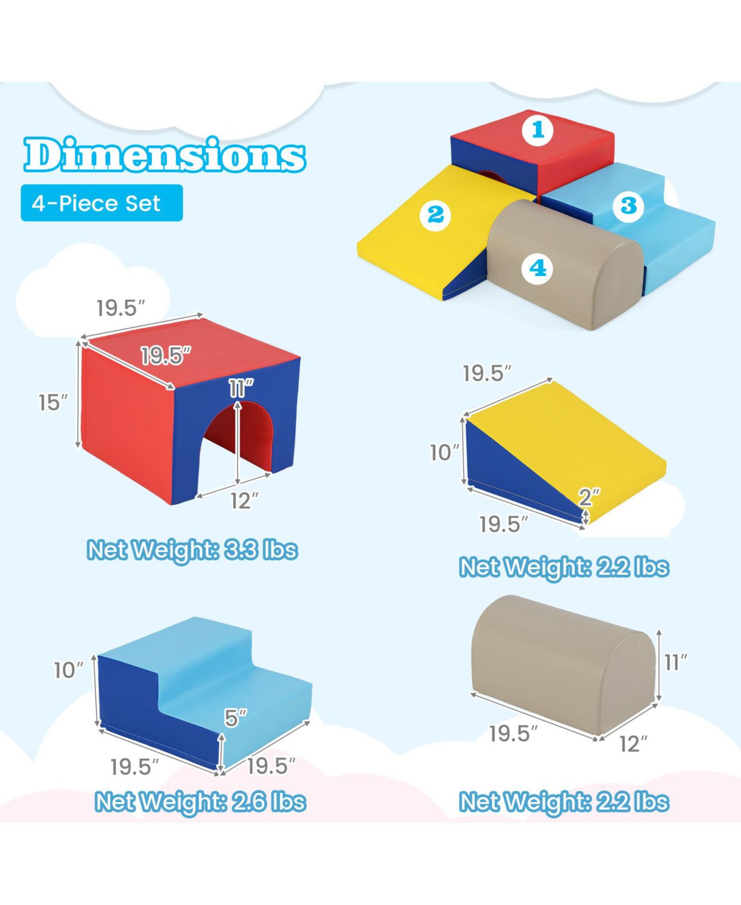 Foam Climb and Crawl Soft Play Set