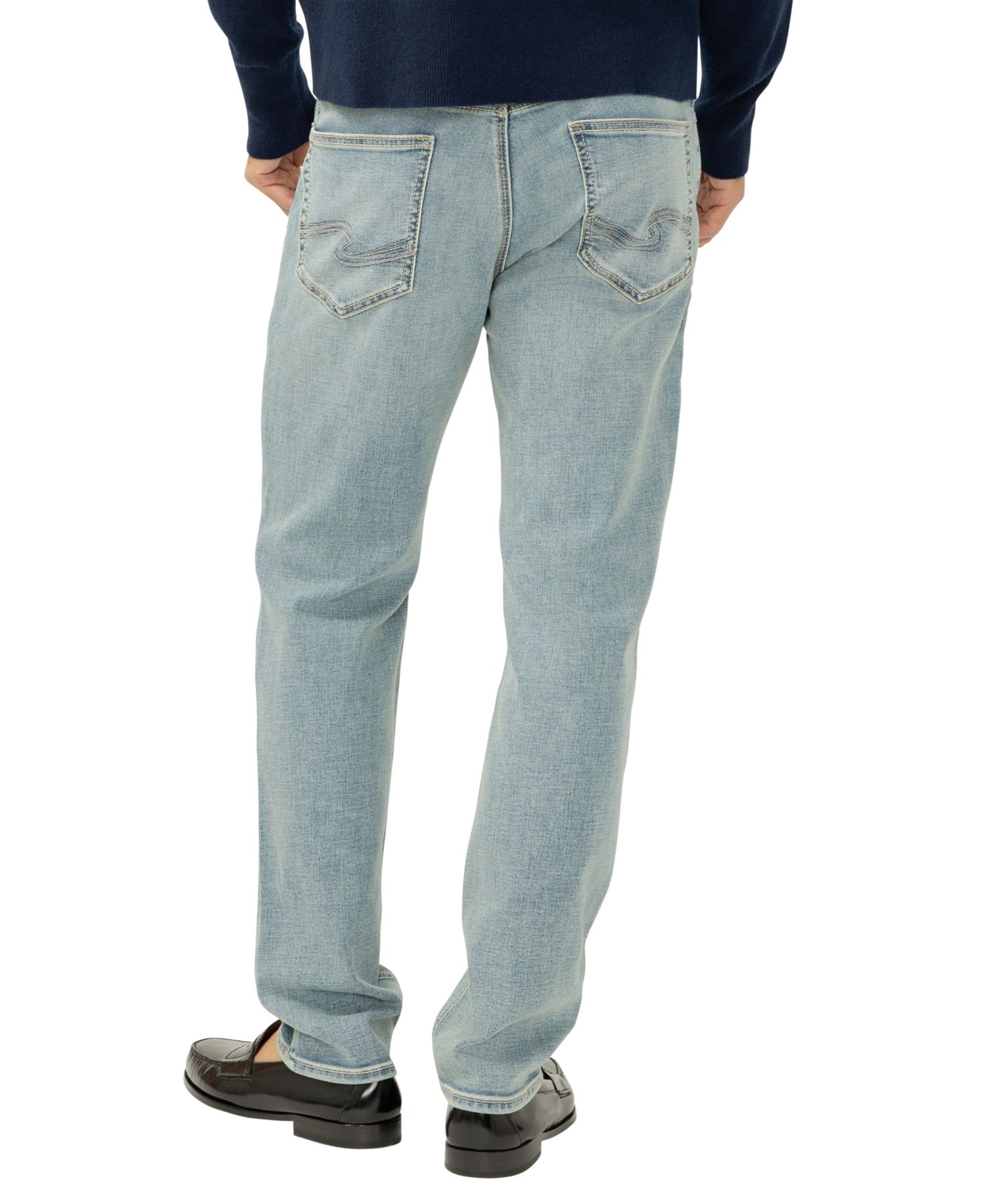 Men's Eddie Slim-Fit Straight-Leg Luxe Heritage Jeans