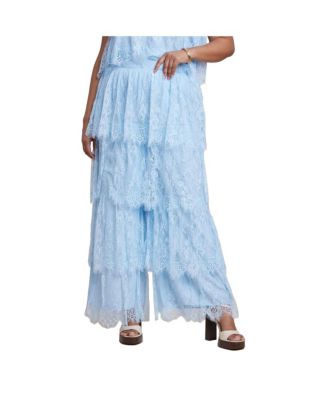 Women's Plus Size Tiered Lace Pant