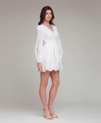 Women's Broderie Anglaise Cotton Romper Dress