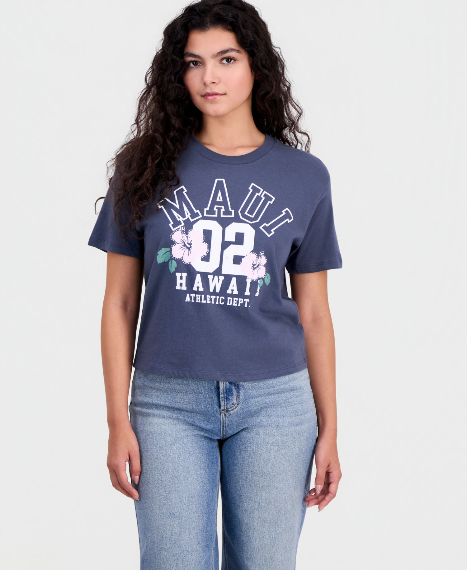 Juniors' Maui Graphic Cotton T-Shirt