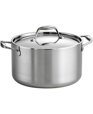 Signature 6-Quart Tri-Ply Clad Stainless Steel Sauce Pot with Lid