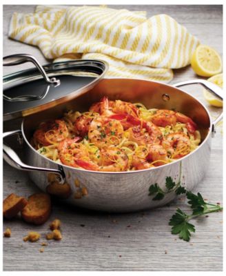 Signature Tri-Ply Clad Stainless Steel 10-Piece Cookware Set with Lids