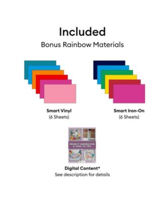Explore 5 Crafting Machine Bundle with Smart Vinyl, Smart Iron-On Sheets and Digital Design eBook