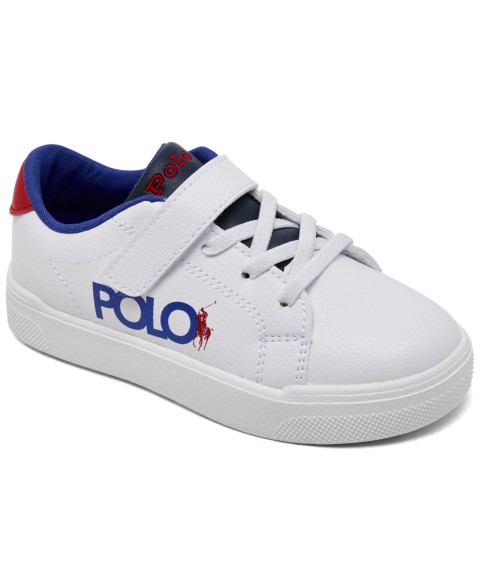 Детские Polo Ralph Lauren Toddler Sutton Graphic Fastening Strap Casual Sneakers from Finish Line